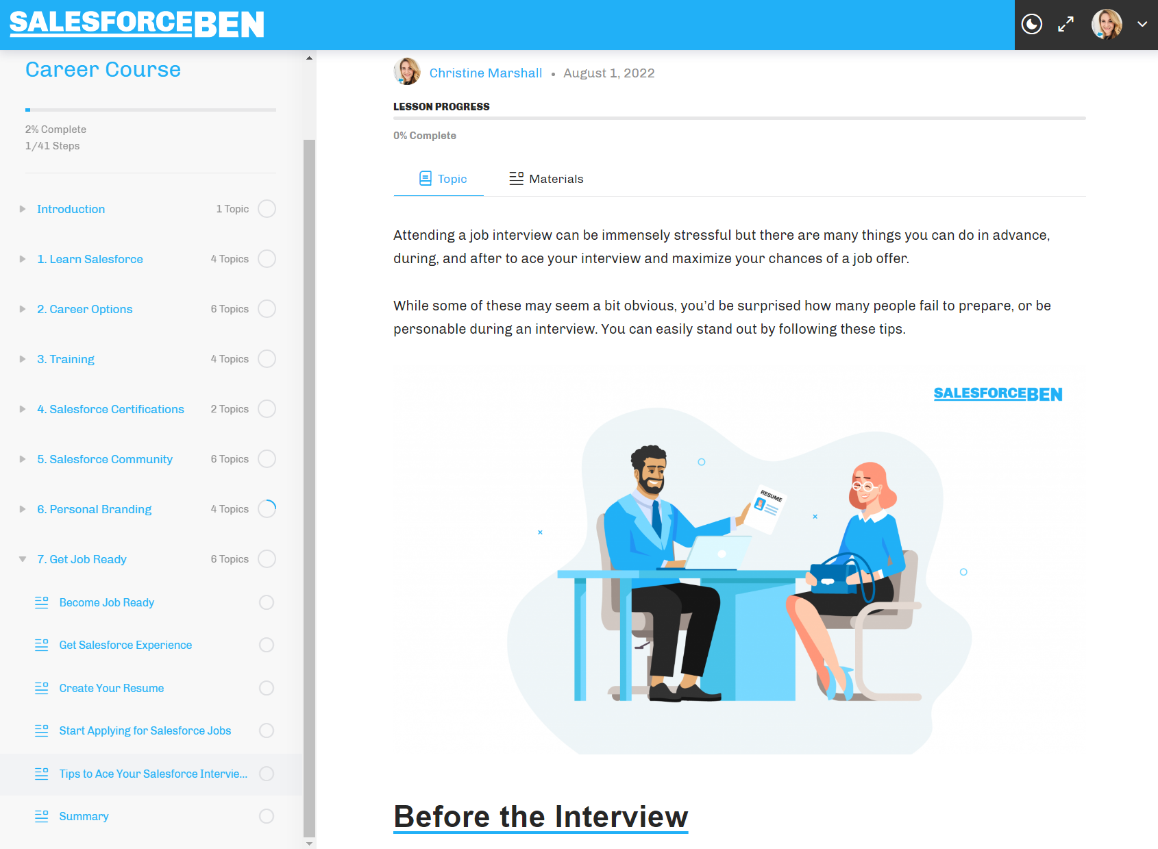 Interview tips