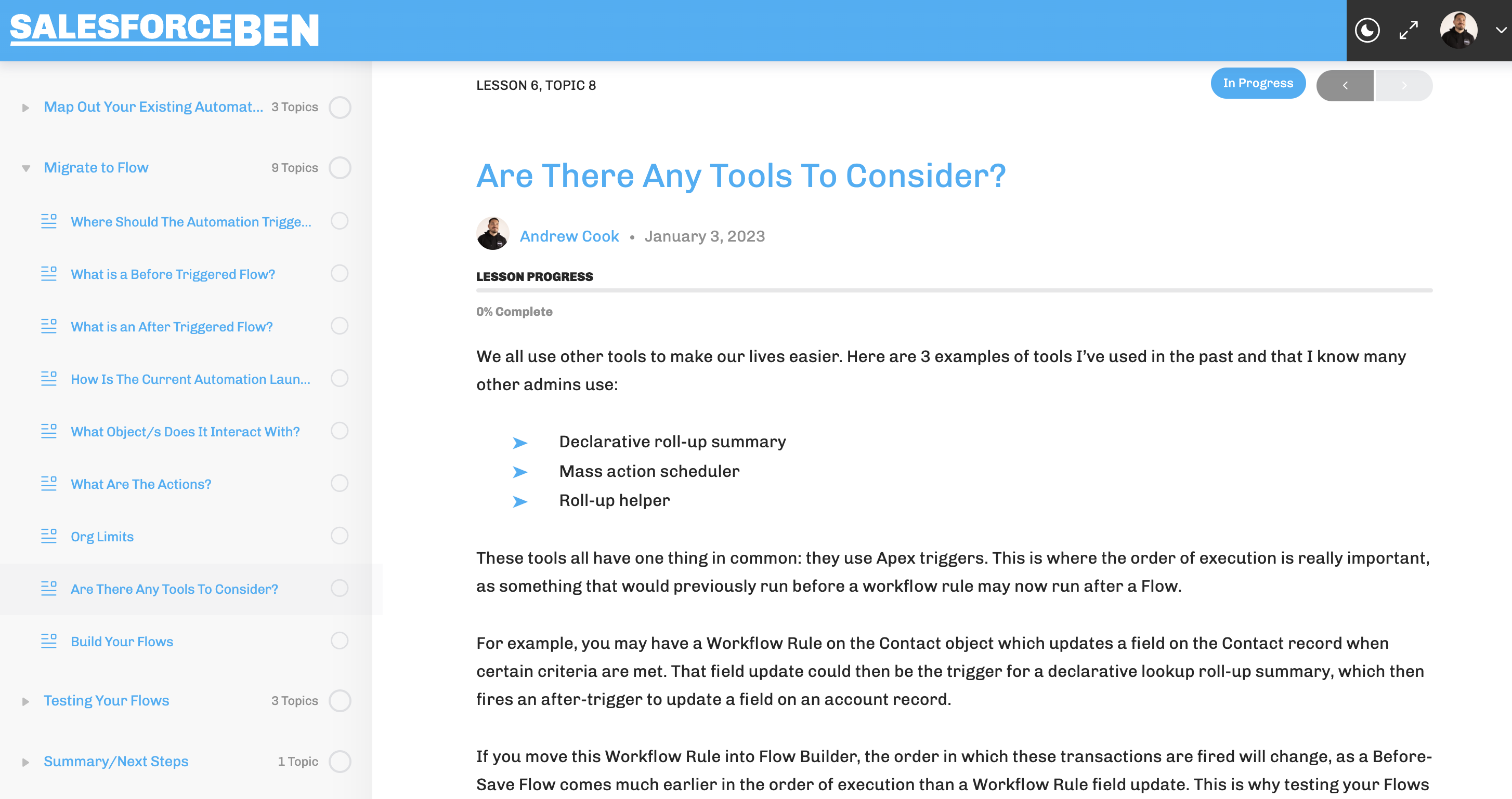 Tools to consider