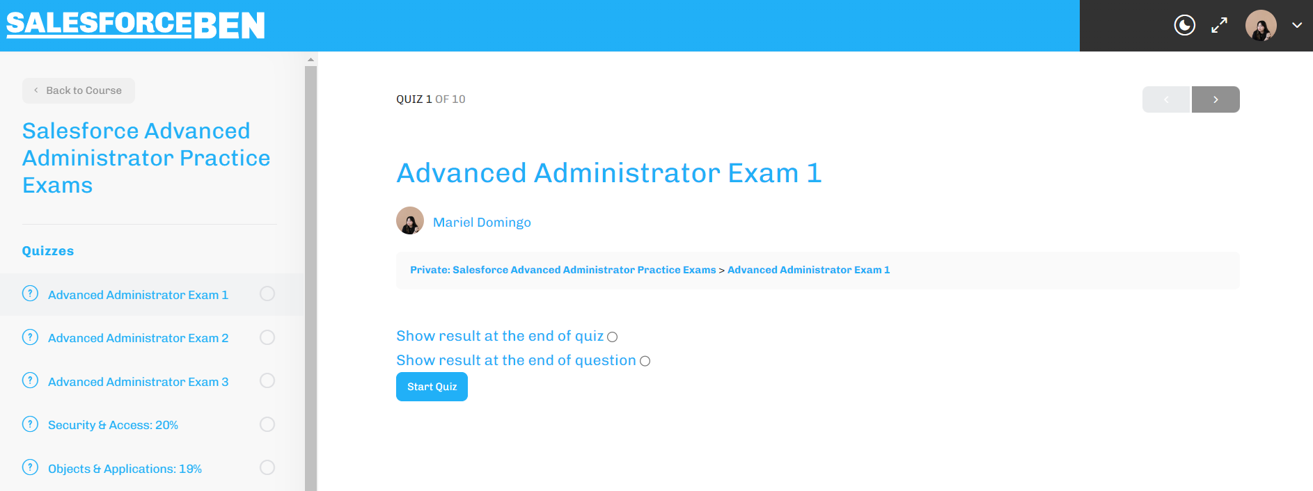 Show Results After Each Question Or At The End Of Each Quiz